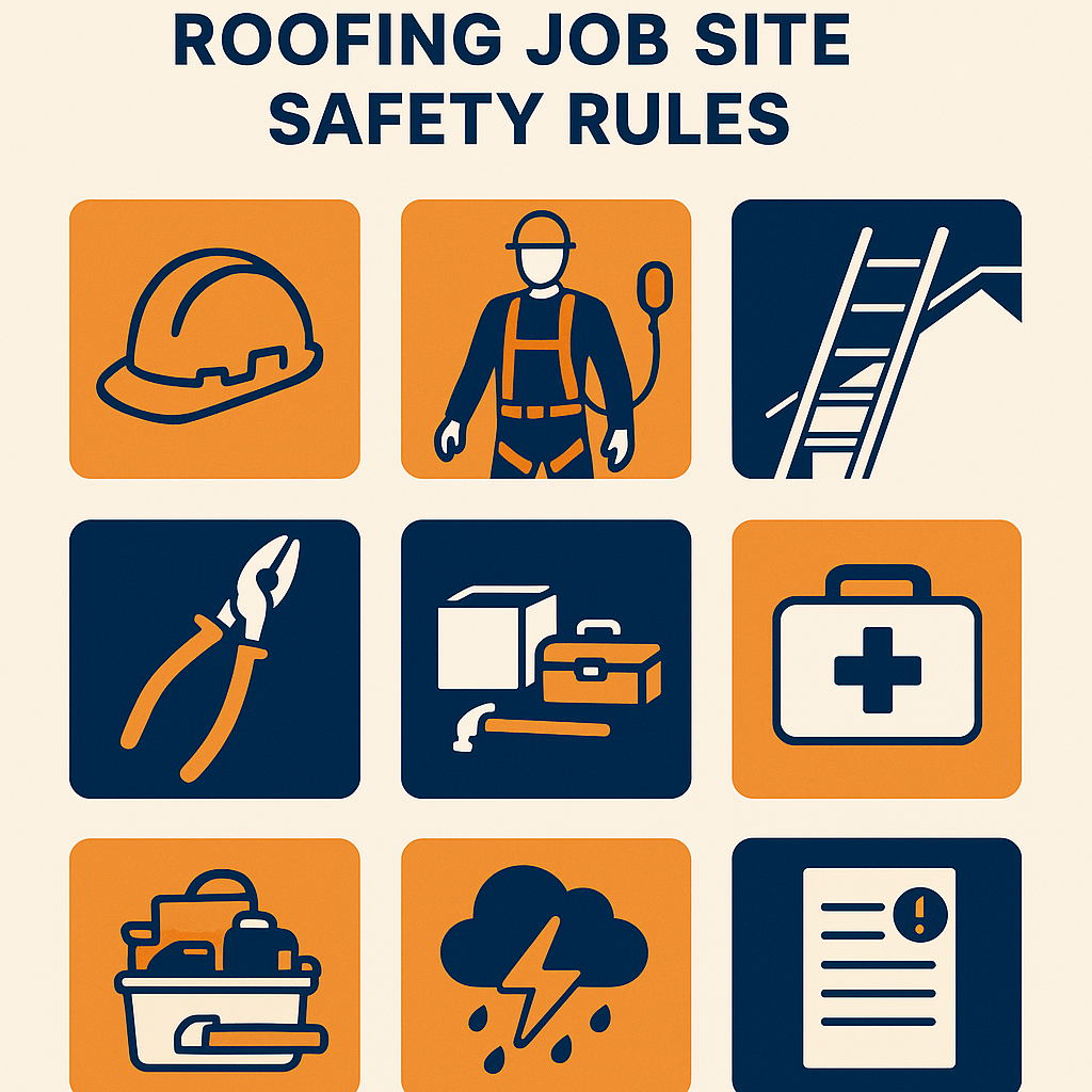 Job site safety standards infographic